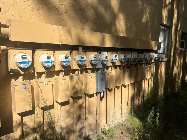 Exterior view of electric meter