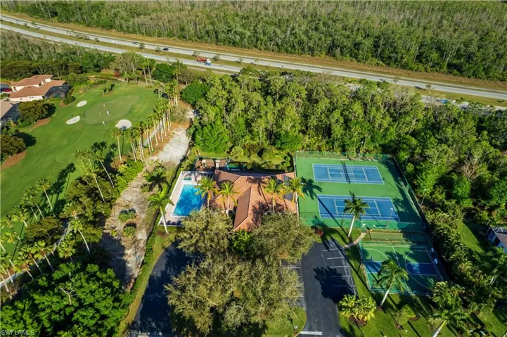 Bird's eye view of a local golf course