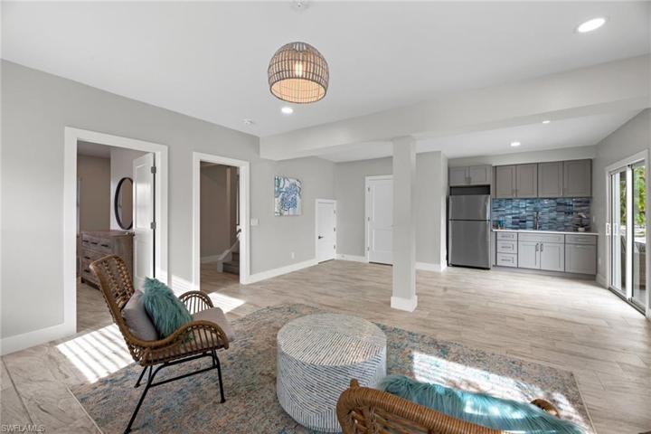 Family room on first floor/Guest Suite