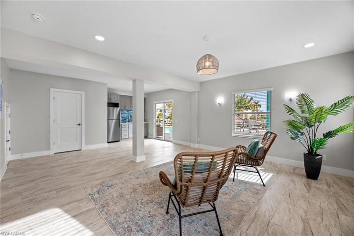 Family room on first floor/Guest Suite