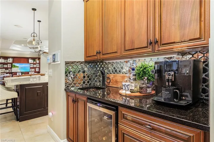 WET BAR WITH WINE COOLER