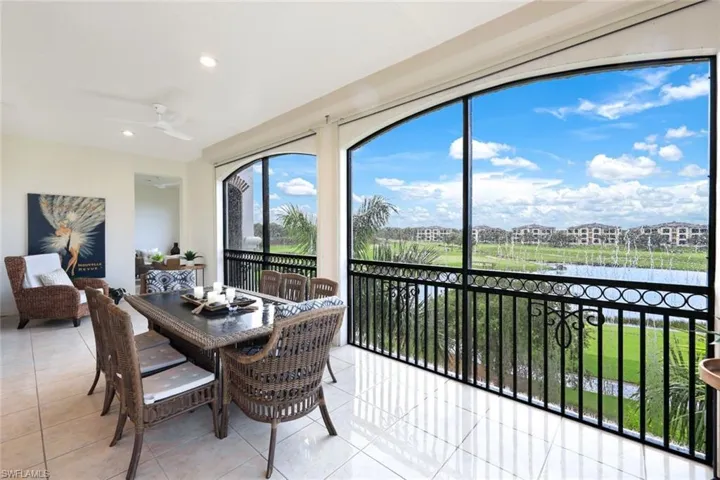 Golf course views, electric storm shutters