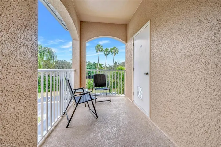 Balcony with visible vents