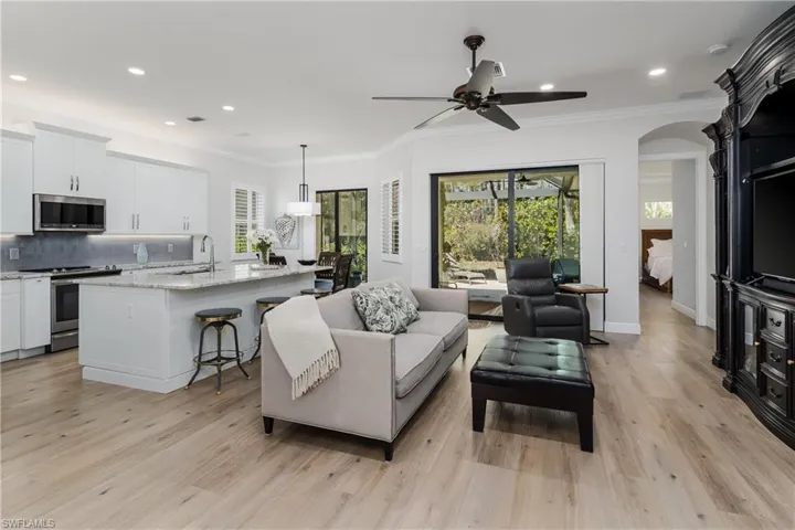 Updated Recessed ceiling lighting throughout.