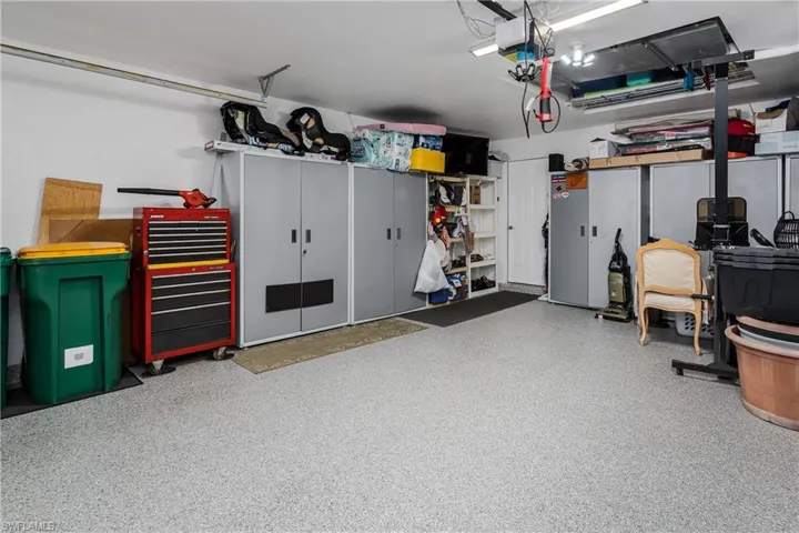AIR CONDITIONED Garage and EPOXY coated floor.