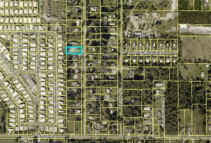 Aerial view of property's location