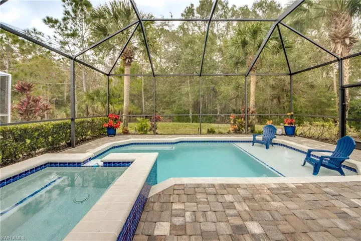 Pool with Spa, Expansive paver decking
