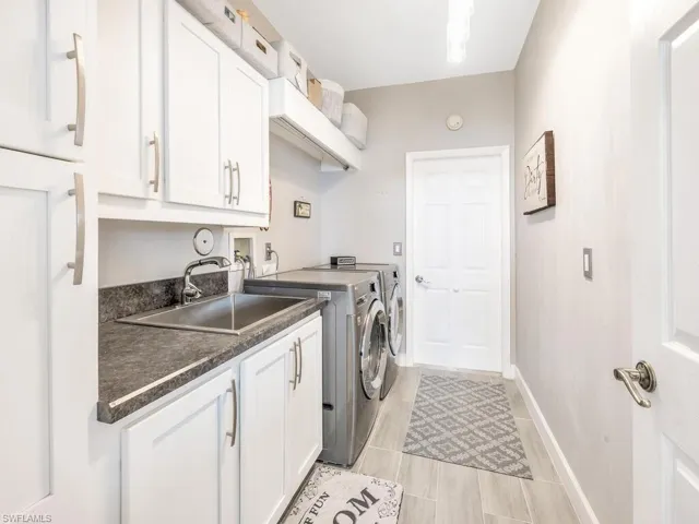 Plenty of storage and new utility sink