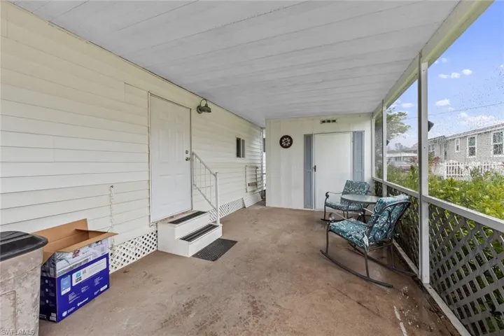 Entry and patio