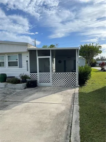 View of front of home with a front yard