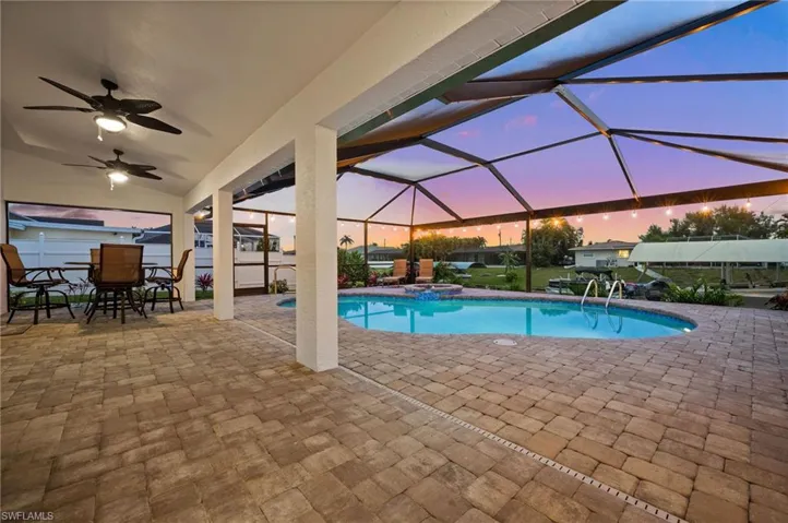 Lanai and Pool in the Evening