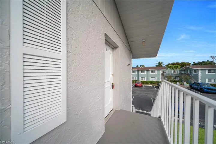 View of covered porch