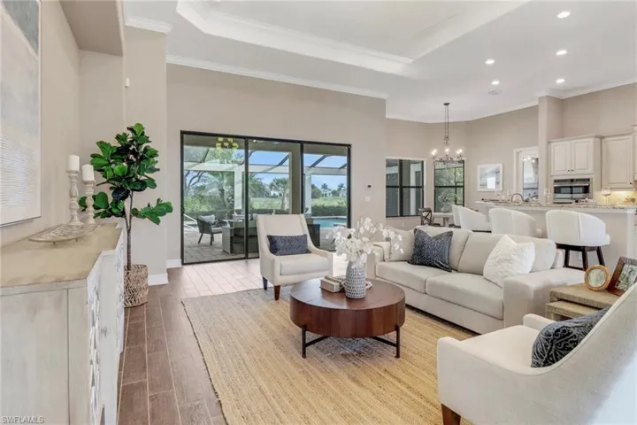This home features an open floor plan in the main living area.