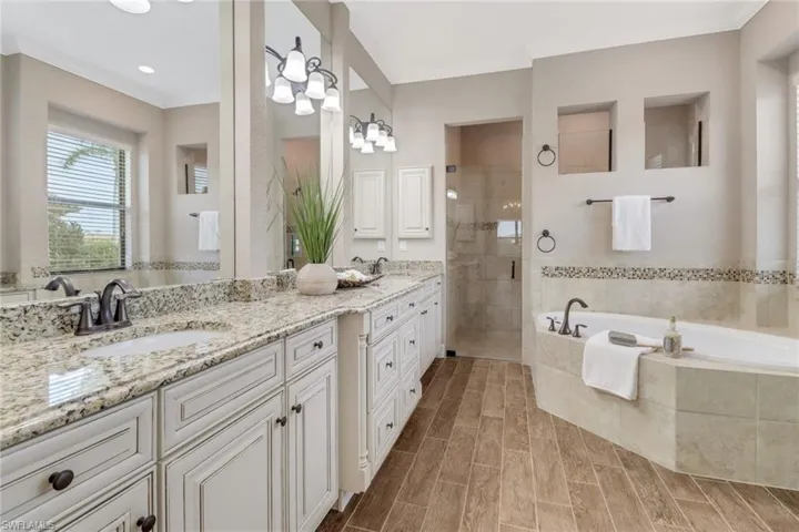 Ensuite bathroom has a walk in shower