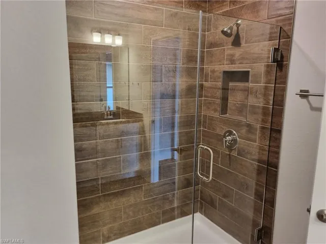 Bathroom with walk in shower
