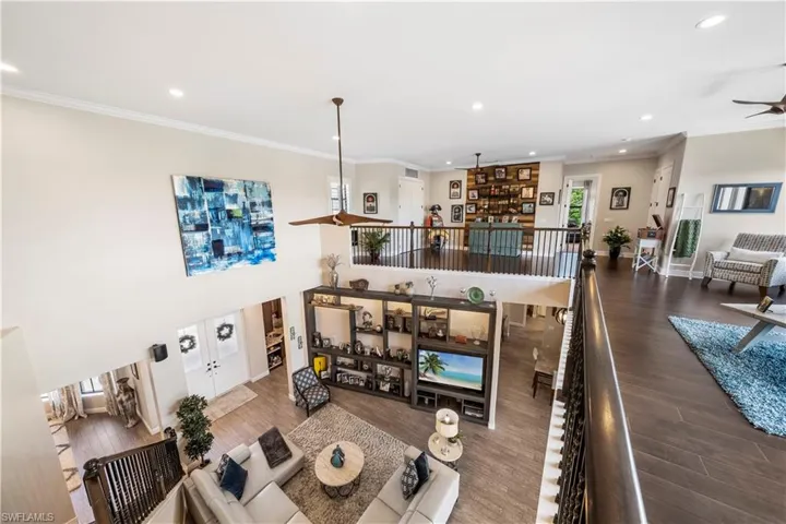 View of the first floor living room.