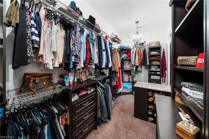 One of two walk in closets.