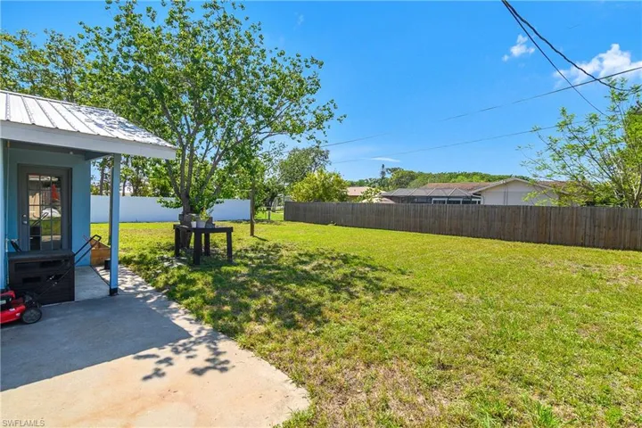 rear side backyard view