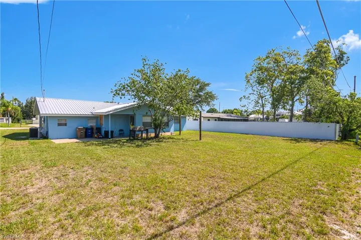 Complete backyard view
