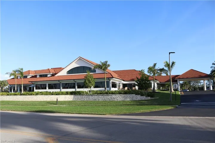 Main clubhouse features a library, dining room, sports bar, outdoor dining, great reception area and more.