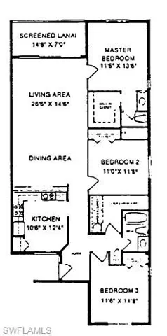 Floor plan except den is open with double doors to dining and living rooms.