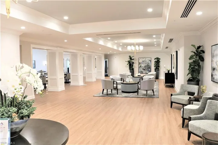 Club house entry is welcoming and spacious.