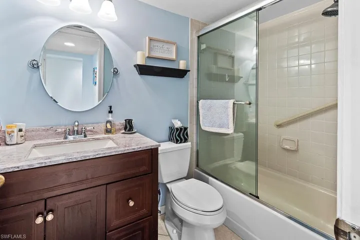 Guest bath is sure to please all visitors.