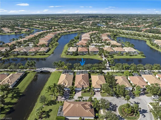 Community view showing large water and venetian bridges