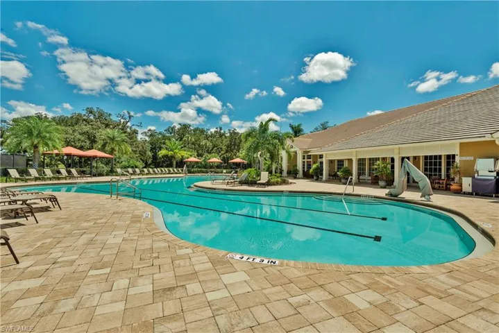 Pool with a patio