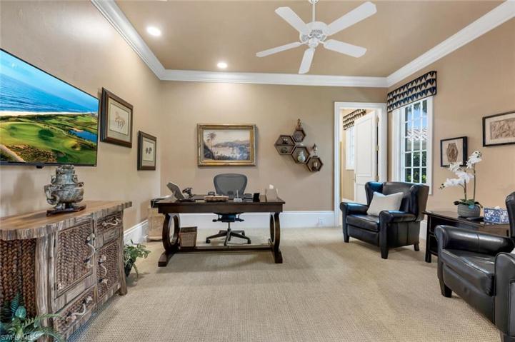 This second office/den could easily become a second guest suite...