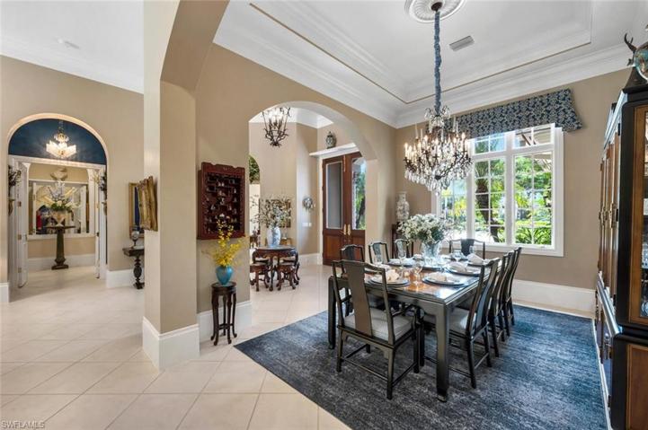 This residence has high ceiling, generous crown moldings, and recently repainted.