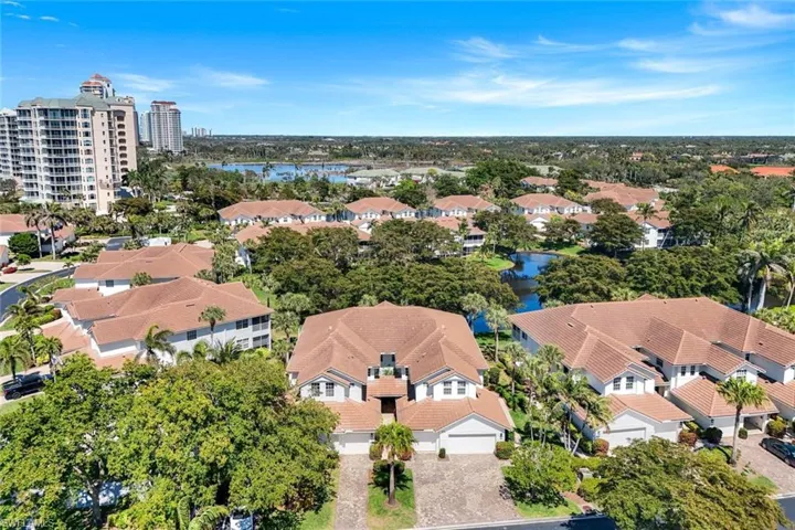 Bird's eye view featuring a residential view and a water view