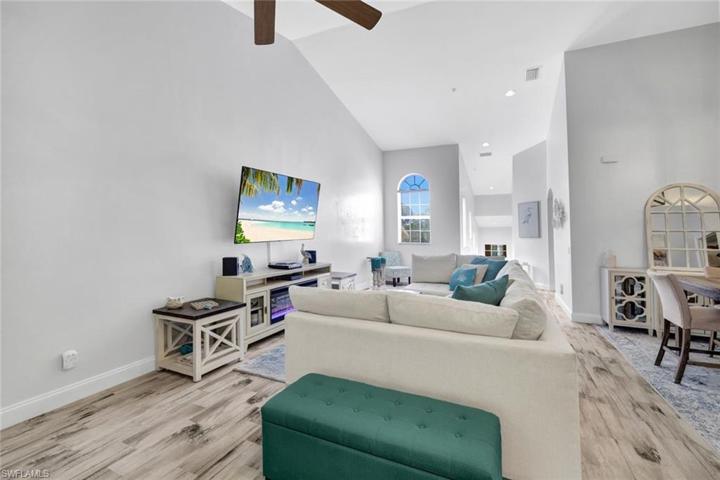 View of living/dining area and entryway!