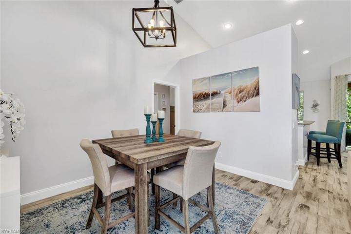 Dining area open to living room & kitchen.