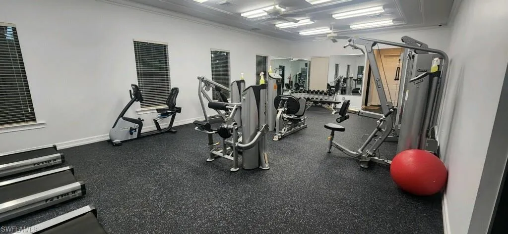 Newly remodeled fitness center