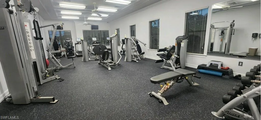 Newly remodeled fitness center