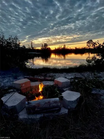 water view at sunset