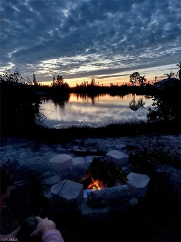 water view at sunset