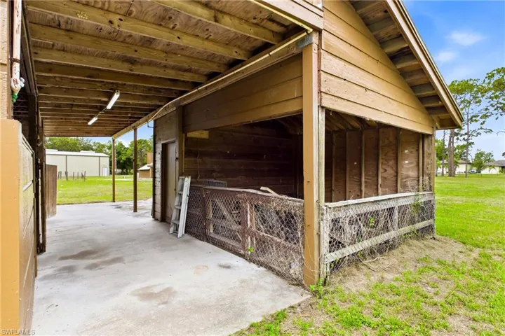 Live Stock Area - Could Be Converted to Third Horse Stall.