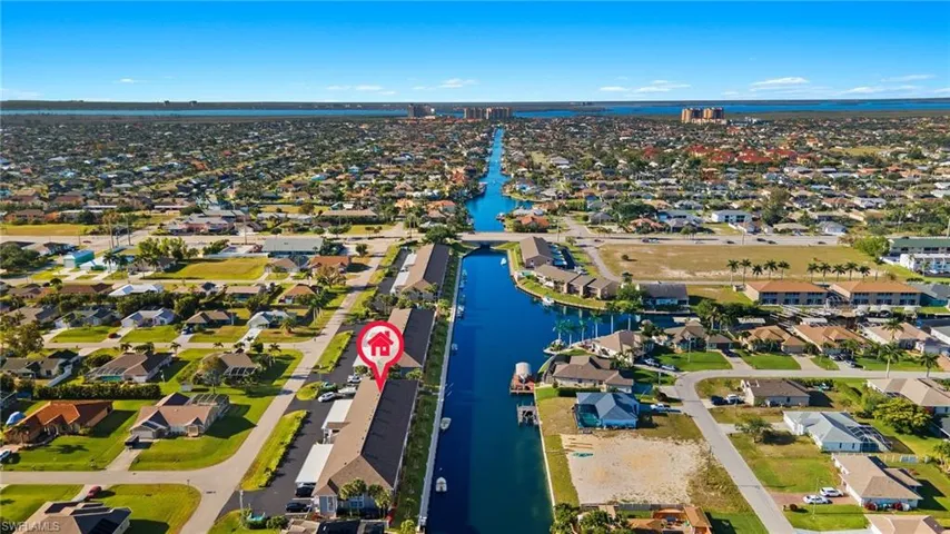 Aerial View Back Exterior/Canal