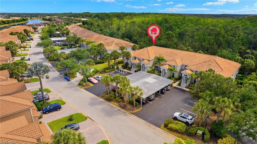 Birds eye view of property