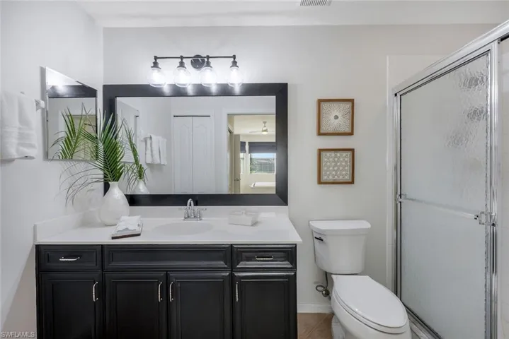 Primary bathroom with walk-in shower!