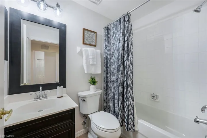 Guest bathroom with tub!