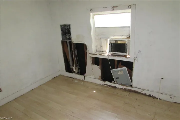 Unfurnished room featuring light hardwood / wood-style flooring