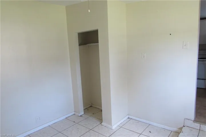 View of tiled spare room