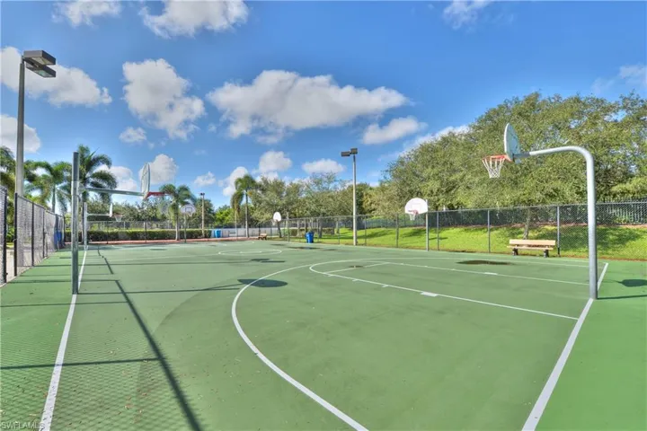 View of basketball court with community basketball court