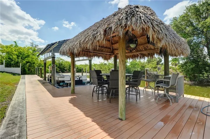 Deck with a gazebo