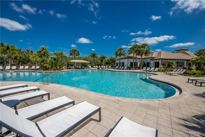 Pool featuring a patio area