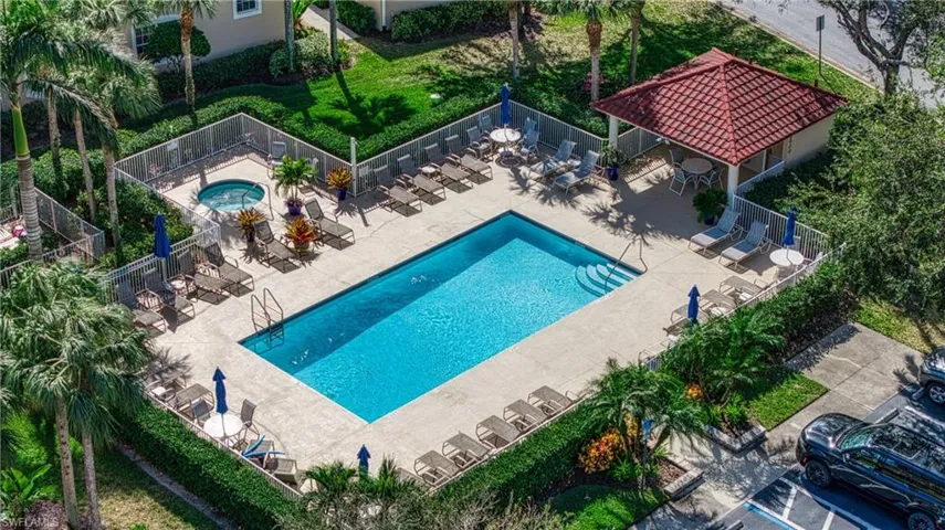 View of pool with a patio area