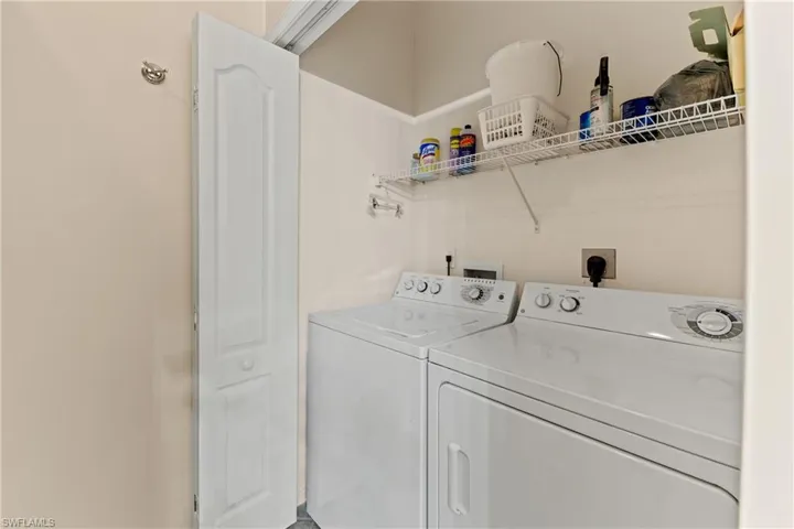 Laundry area featuring washer and dryer